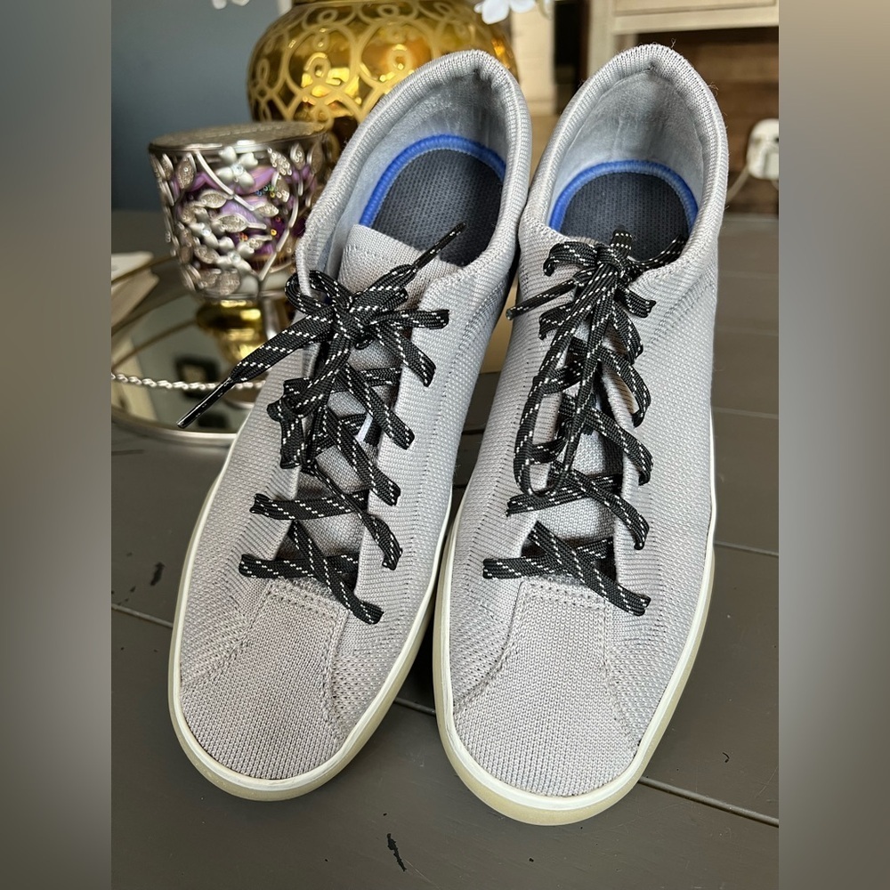 Rothy’s‎ Lace Up Sneakers Gray Women’s Size 9